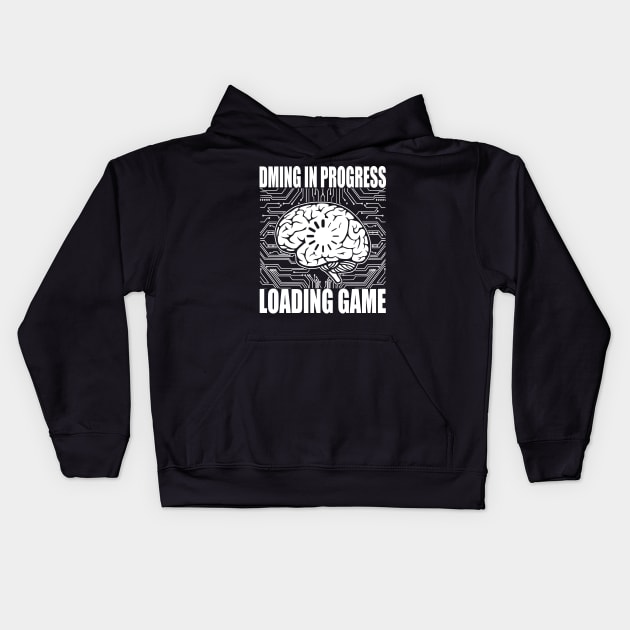 DMing in Progress Loading game Kids Hoodie by RavenWake